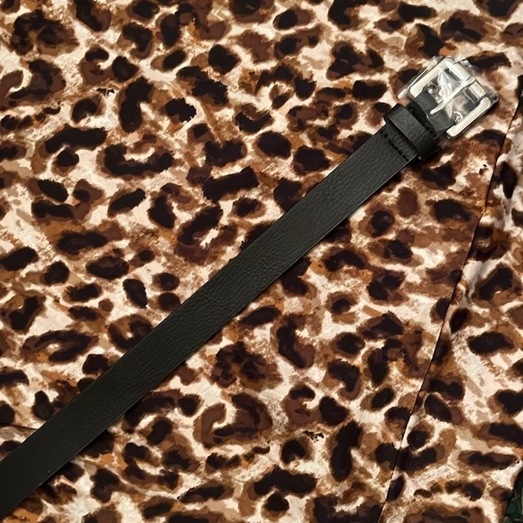 Brand New Michael Kors Black Leather Belt Bag Fanny Pack w/ Silver Tone Buckle main image 7